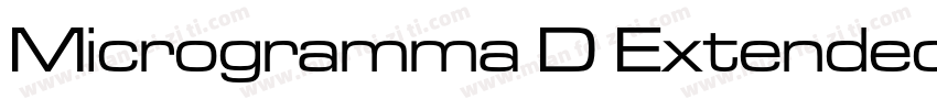 Microgramma D Extended字体转换